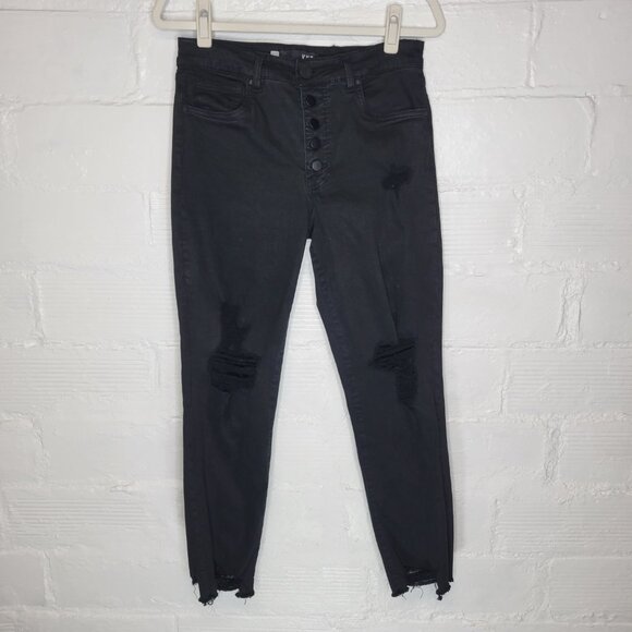 Kut from the Kloth Denim - Kut From The Kloth Women's Size 6 Jeans Reese Fab Ab Ankle Straight Leg Black